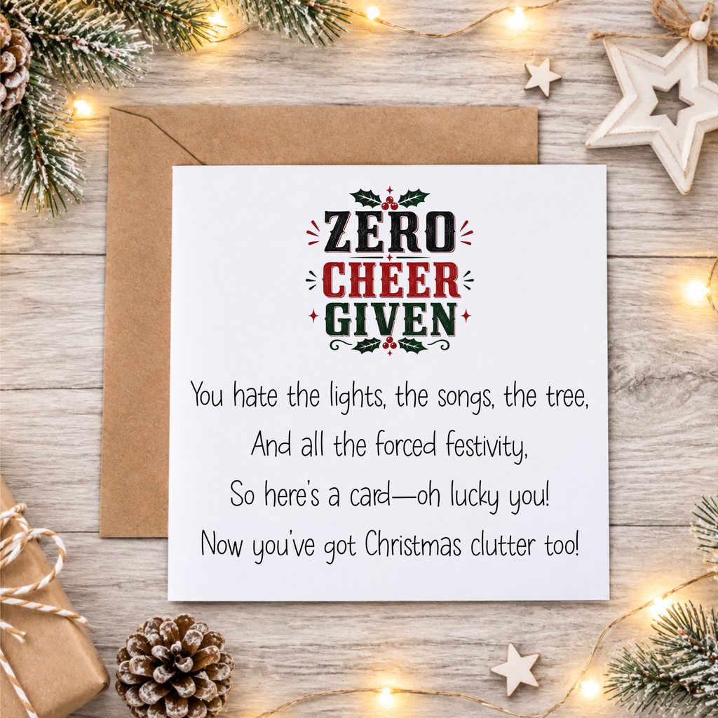 Funny Anti-Christmas Cards – Christmas Grinch, Humbug & Sweary Greeting Cards