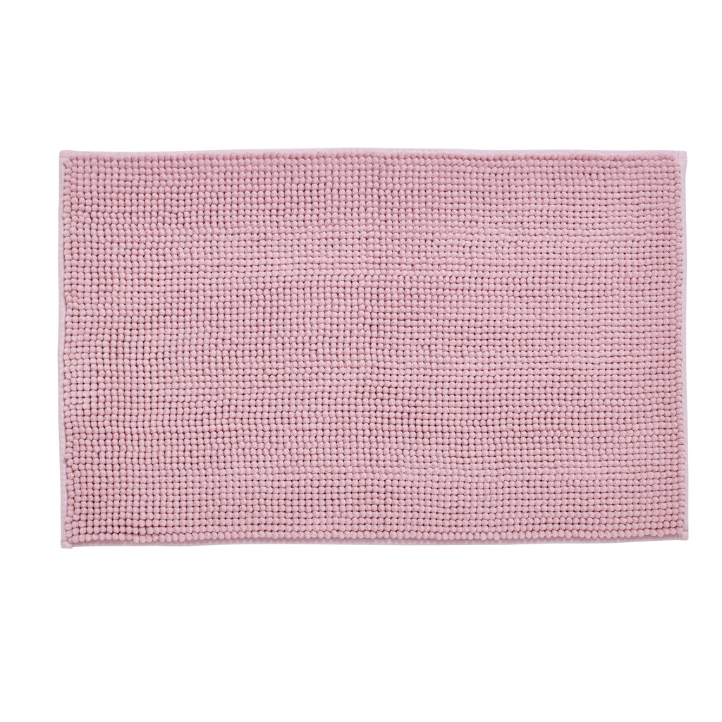 Bobble Textured Bath Mat Pink