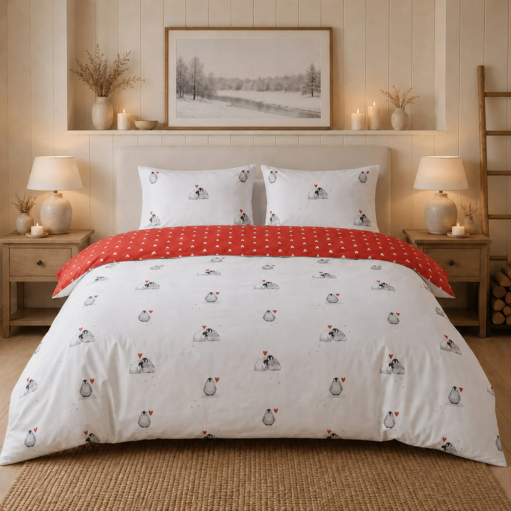 Cute Penguins Duvet Set