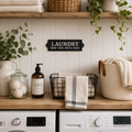 Laundry Drop Your Pants Here Cast Iron Sign – 21.8cm