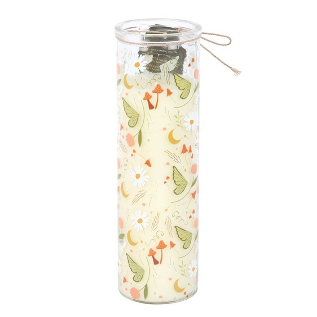 Fairy Folklore Print Moss & Sandalwood Tube Candle