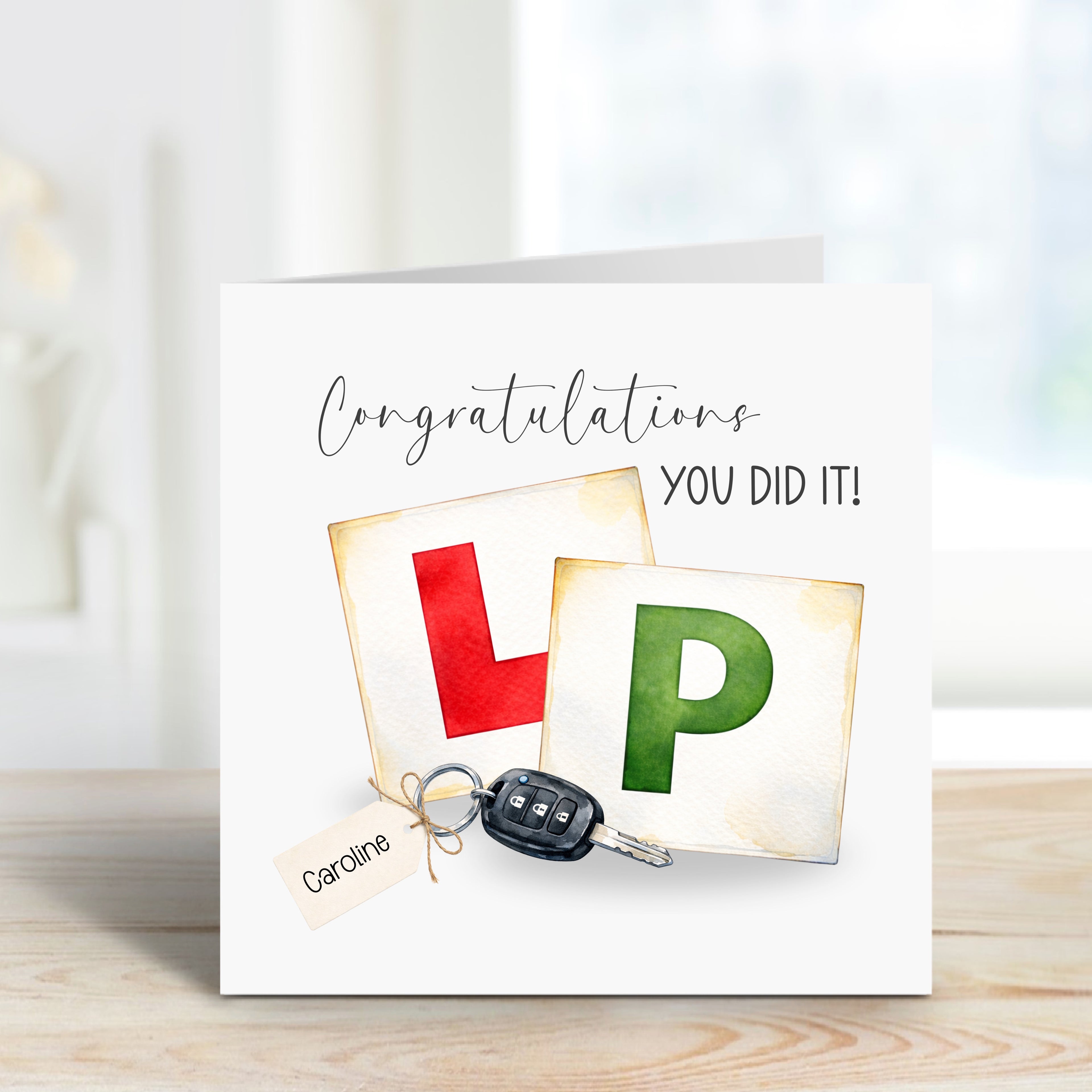 Personalised Congratulations on Passing Your Driving Test Card - FREE Postage