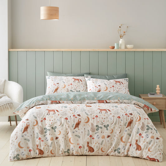 Enchanted Twilight Natural Duvet Cover Set - Catherine Lansfield