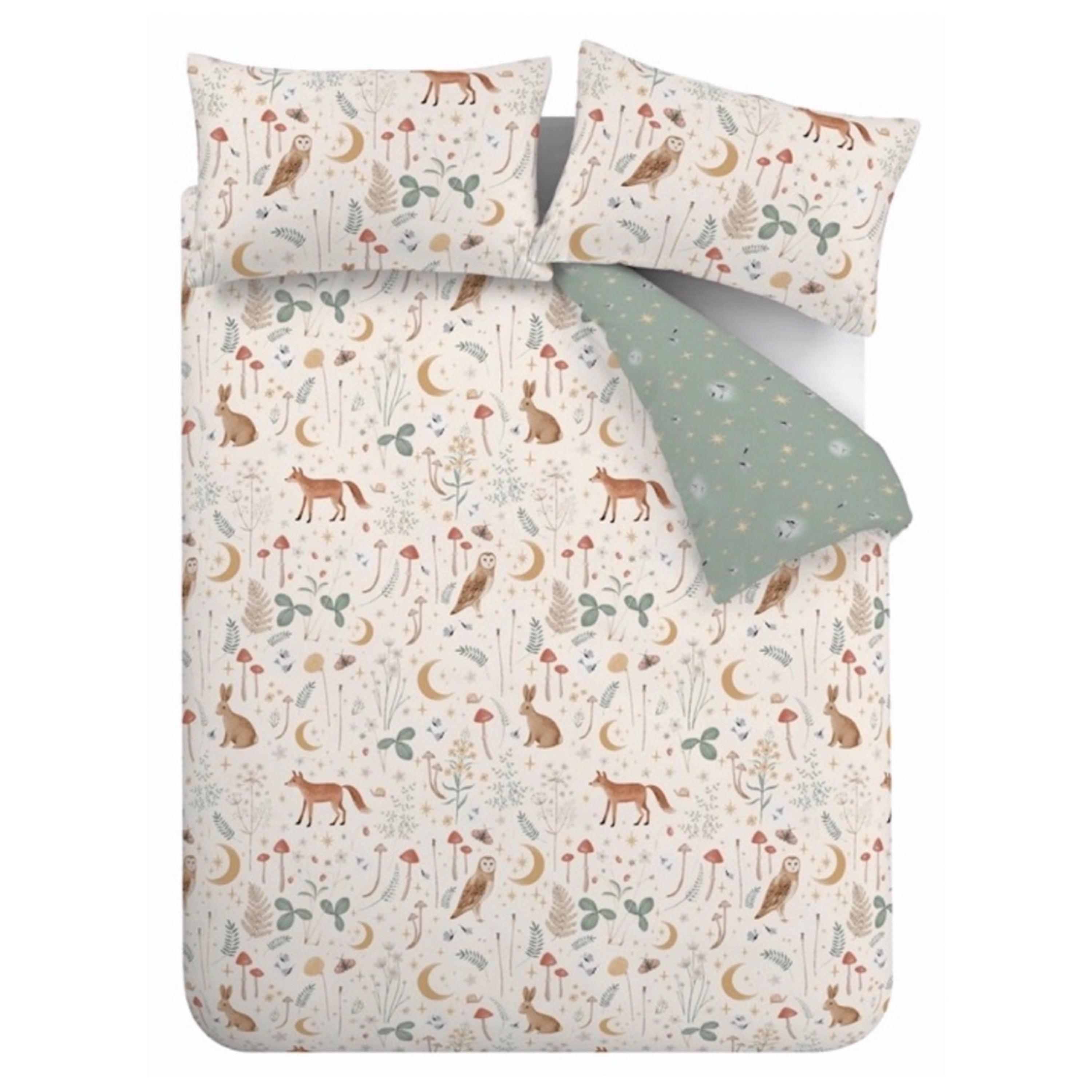 Enchanted Twilight Natural Duvet Cover Set - Catherine Lansfield