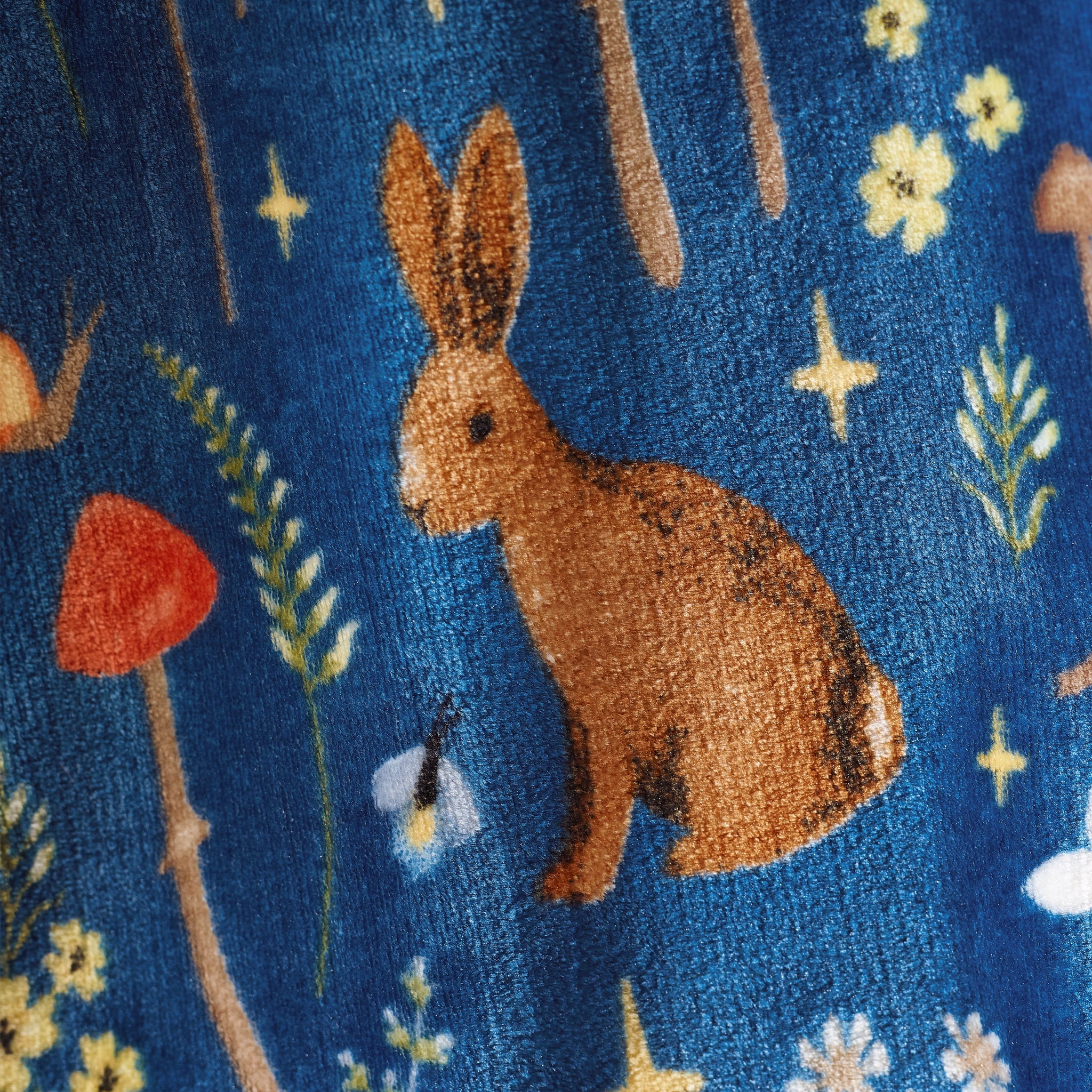 Catherine Lansfield Navy Enchanted Twilight Animals Cosy Blanket Throw