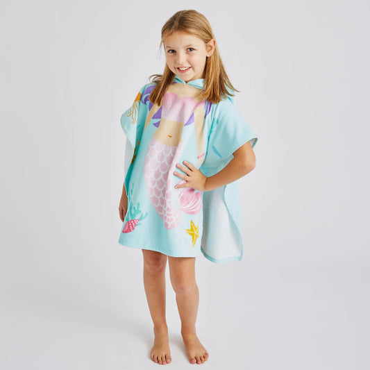 Mermaid Hooded Towel Poncho