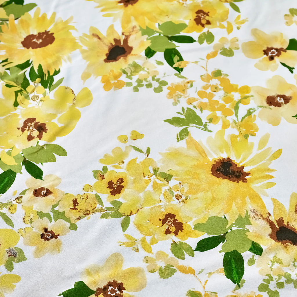 Sunflowers Reversible Duvet Cover Set in Yellow by Catherine Lansfield
