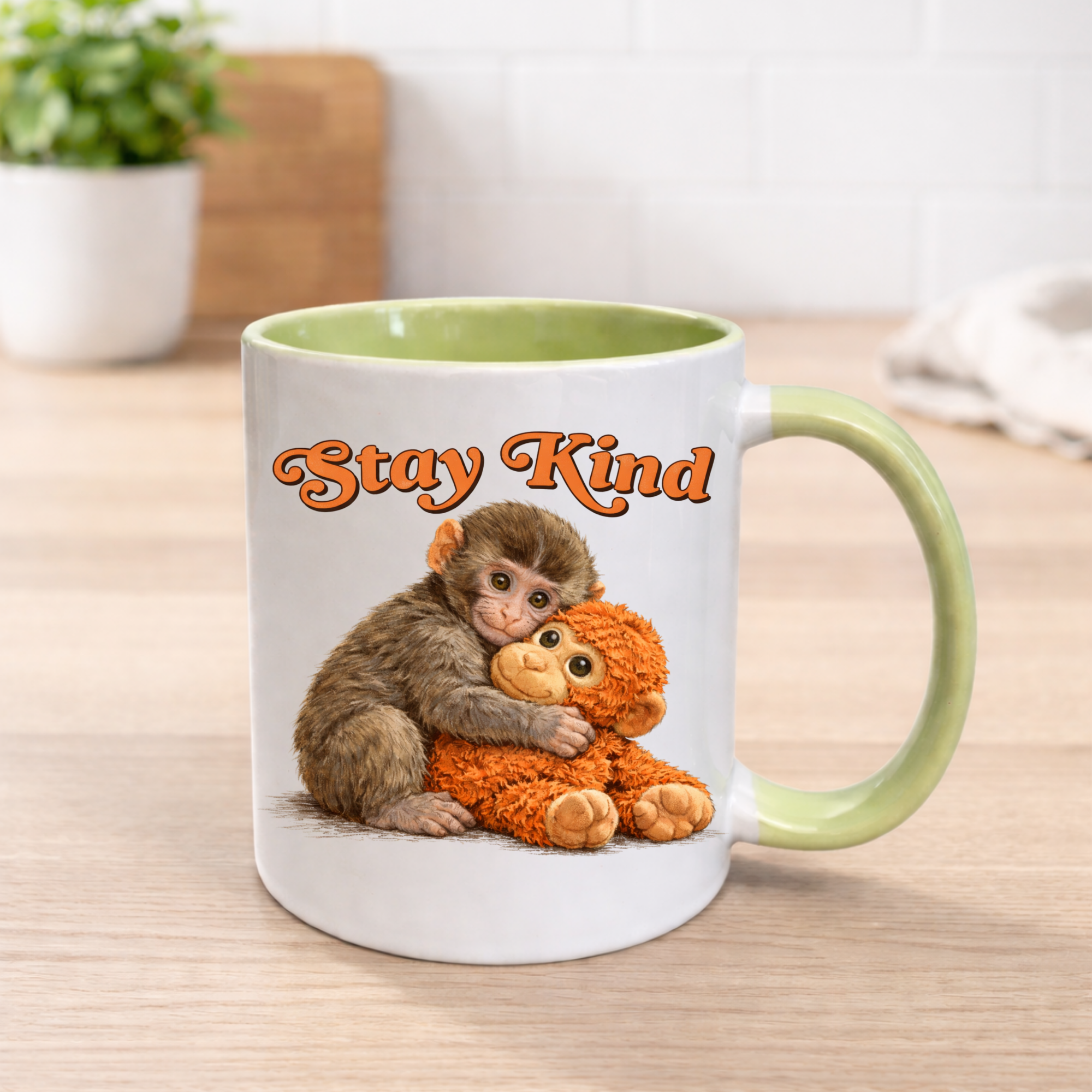 Stay Kind Monkey Mug - 11oz Ceramic