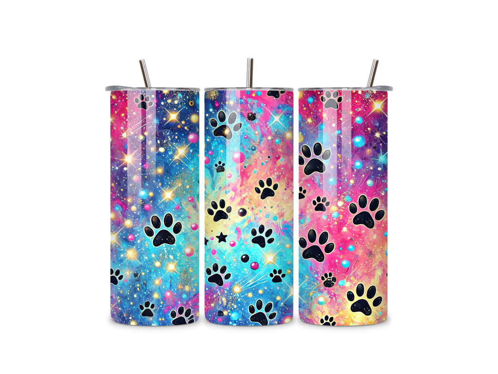 Paw Prints 20oz Stainless Steel Skinny Tumblers