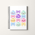 Cute Dumpling A5 Notebook – Kawaii Bow Design | Lined Spiral Bound Notebook