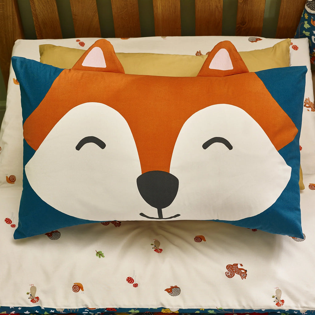 Catherine Lansfield Green Fox and Woodland Friends Duvet Cover Set