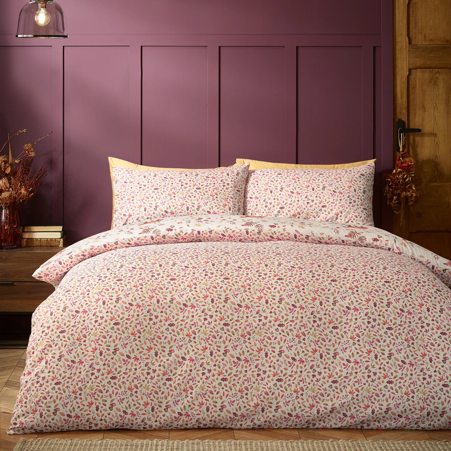 Woodland Fox So Soft Reversible Bedding Set - Natural