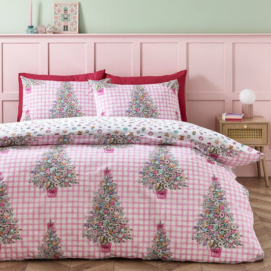 Christmas Sweets and Treats Reversible Duvet Cover Set By Catherine Lansfield