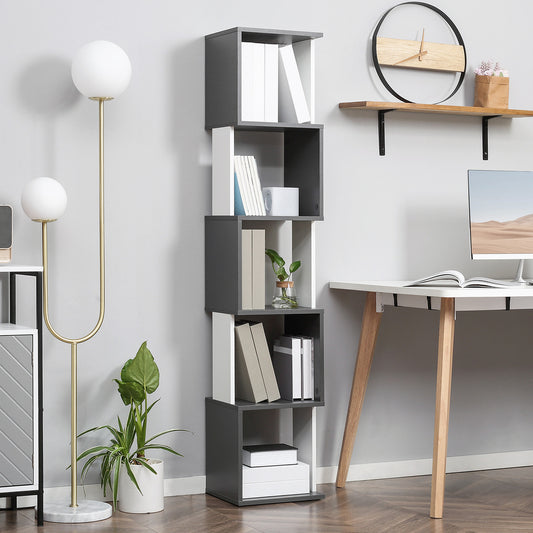S-Shaped Wooden Freestanding Storage Shelf - Colour Options
