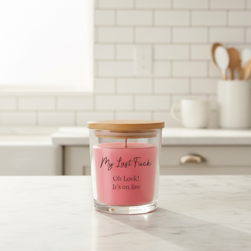 Funny Rude Slogan Scented Candle – 40 Hour Burn | 10 Designs | 5 Scents