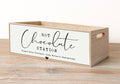 Wooden Hot Chocolate Station Crate, 24CM
