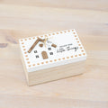 Small Wooden House Trinket Box, 12CM