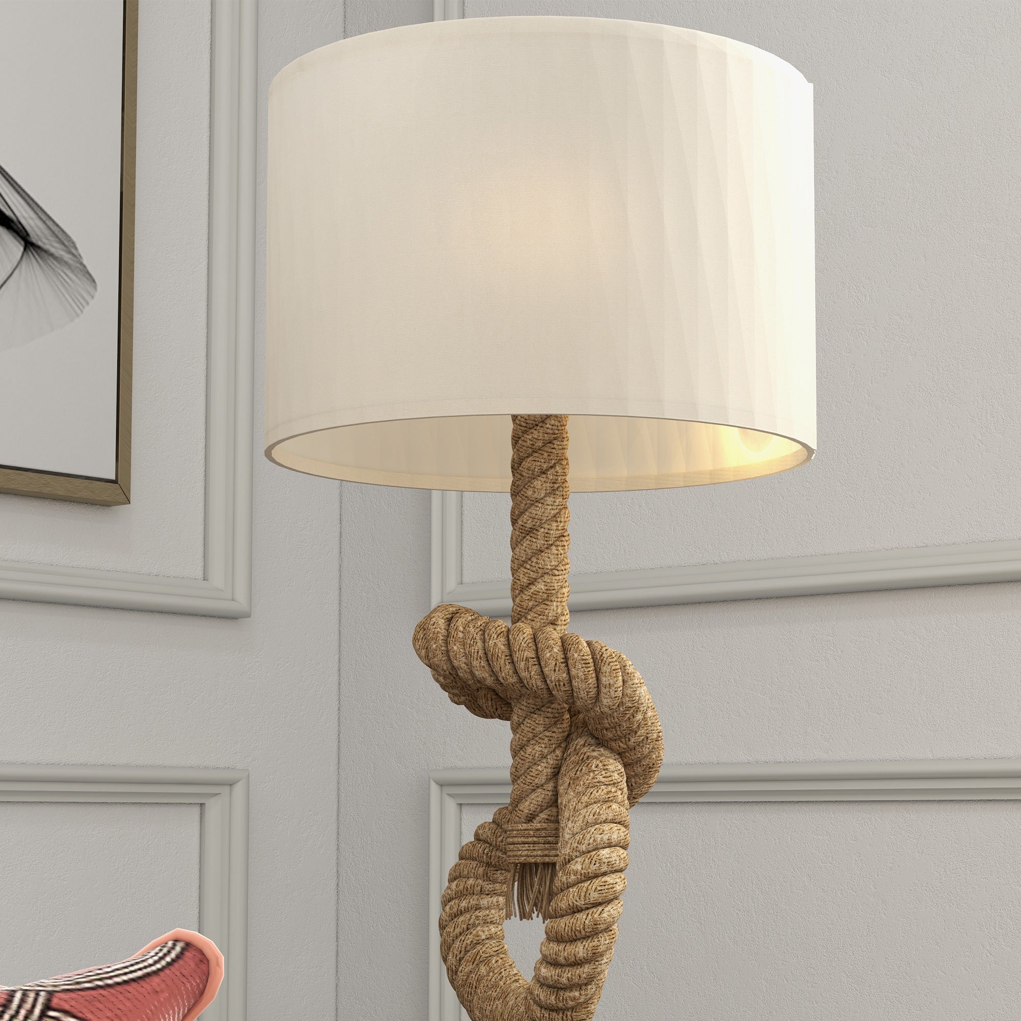Nautical LED Table Lamp with USB Charging Port