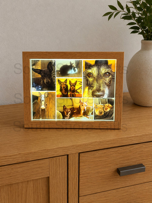 A5 LED Photo Upload Photo Frame – Personalised Light-Up Photo Display