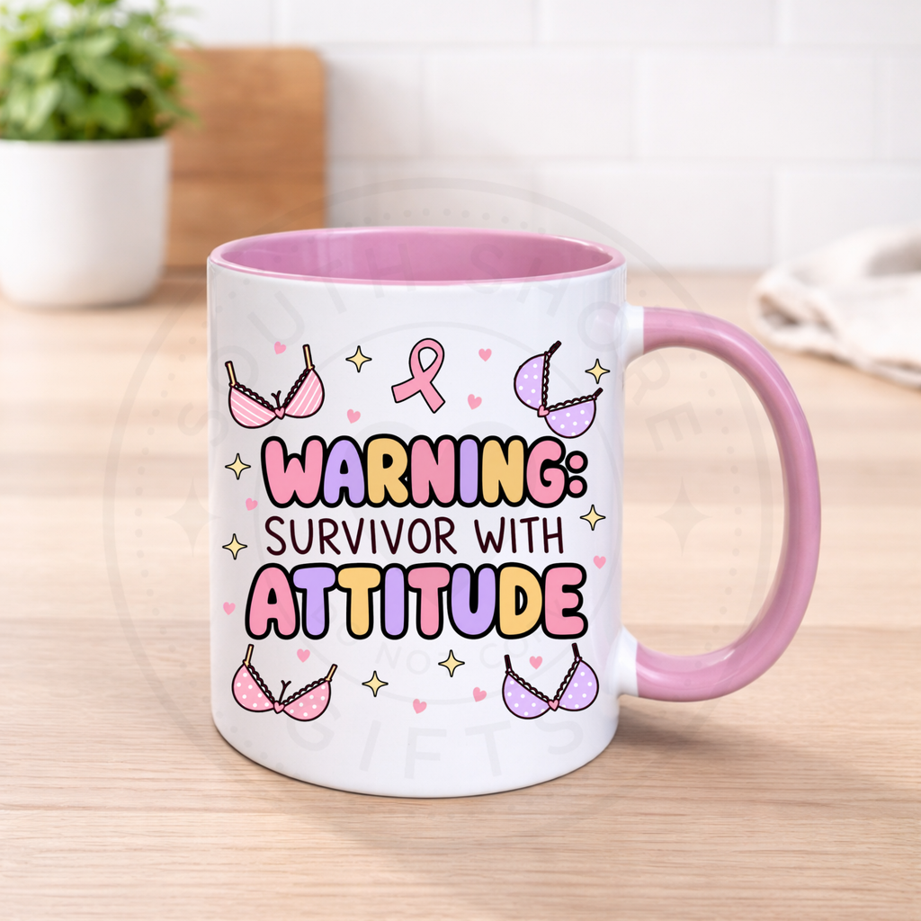 Breast Cancer Awareness Humour Mugs - Various Designs