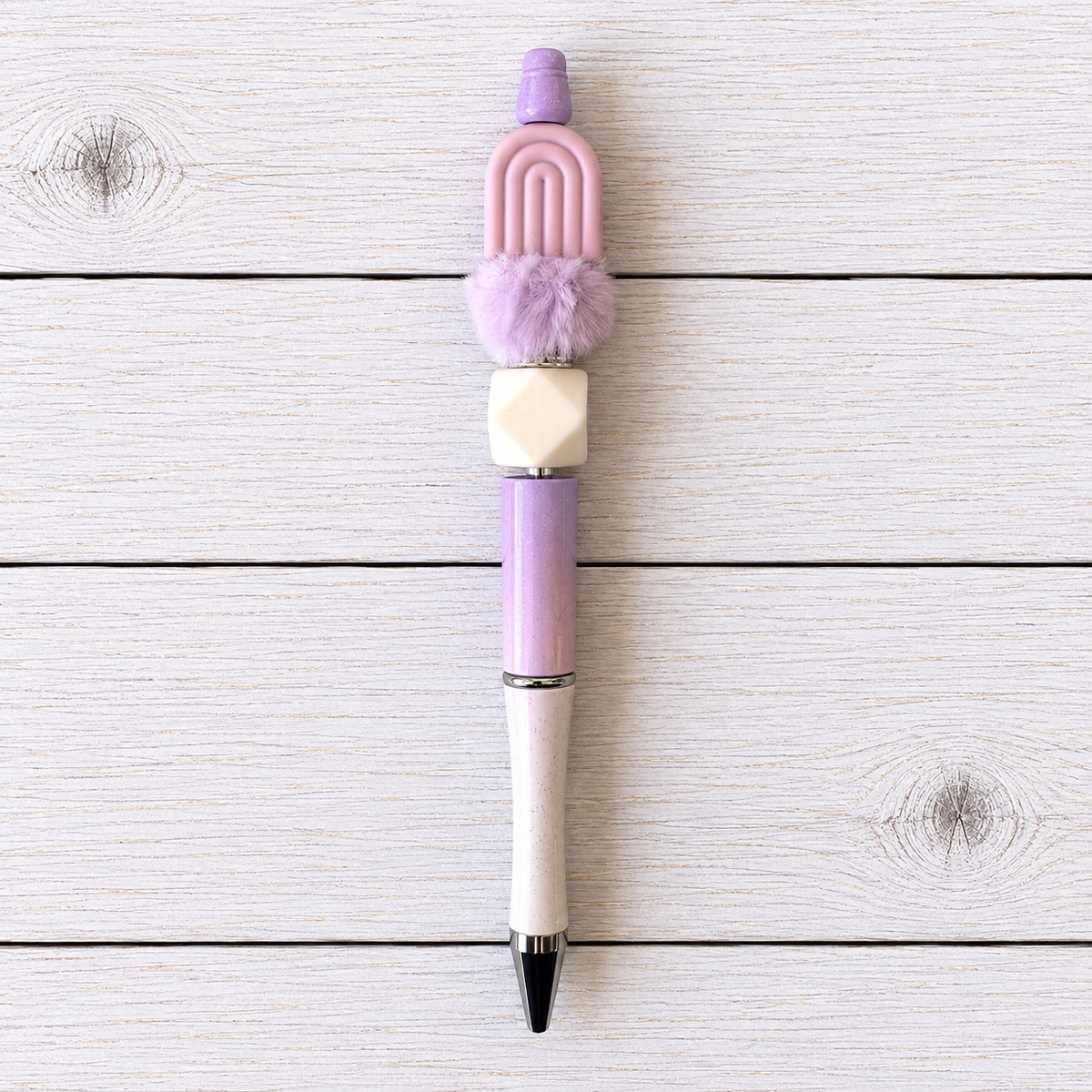 Pastel Arch Novelty Beaded Pen