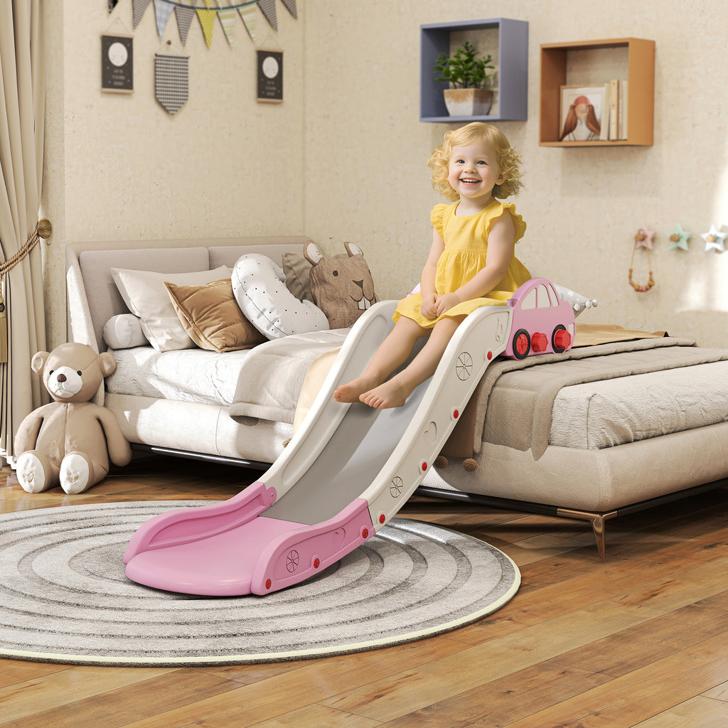 Kids Slide for Bed, Sofa, with Extended Length, Easy to assemble and Store, Pink