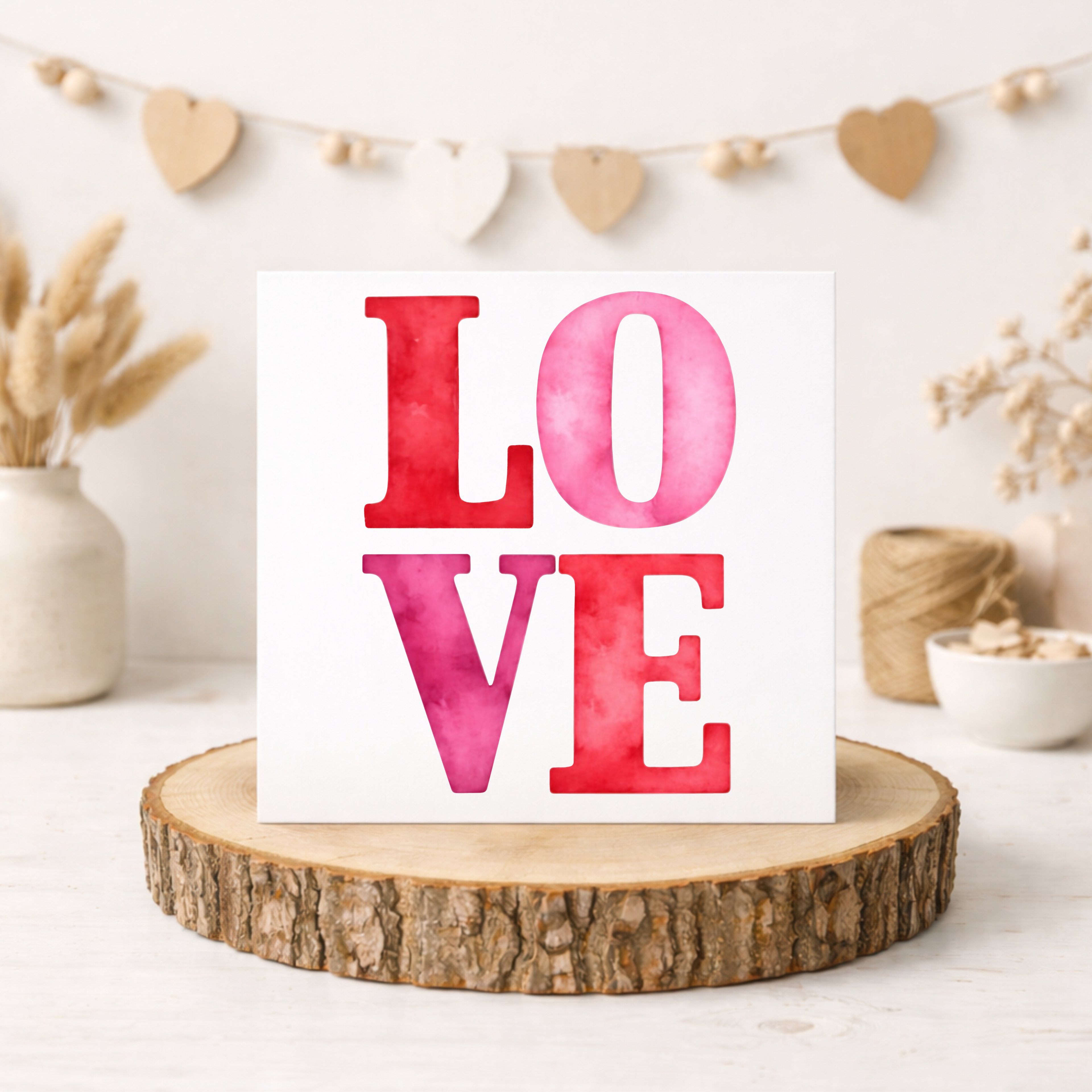 LOVE Valentines Card - FREE Postage