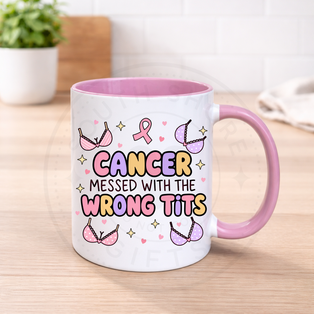 Breast Cancer Awareness Humour Mugs - Various Designs