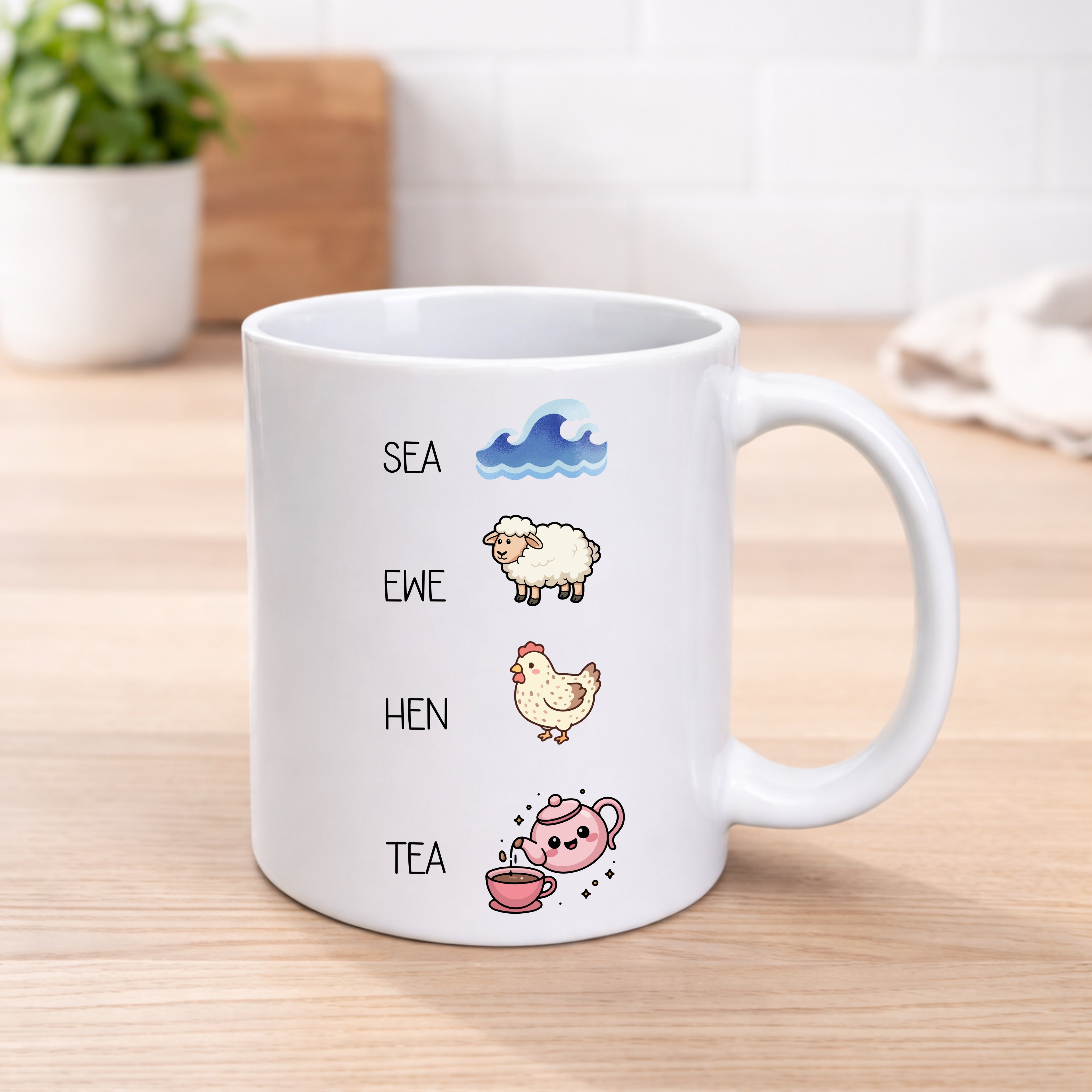 Sea Ewe Hen Tea Funny Mug
