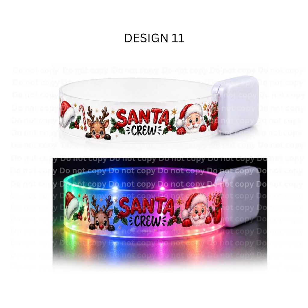 LED wristband - 15 DESIGNS - Reusable