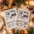 North Pole Christmas Postage Labels – Set of 20 Santa Gift Labels – 4 x 6"
