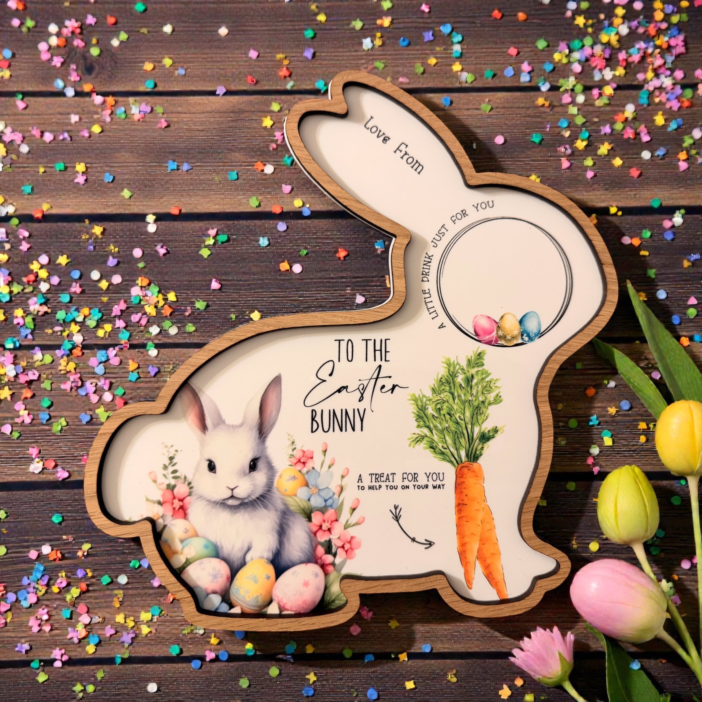 Personalised Easter Bunny Treat Tray