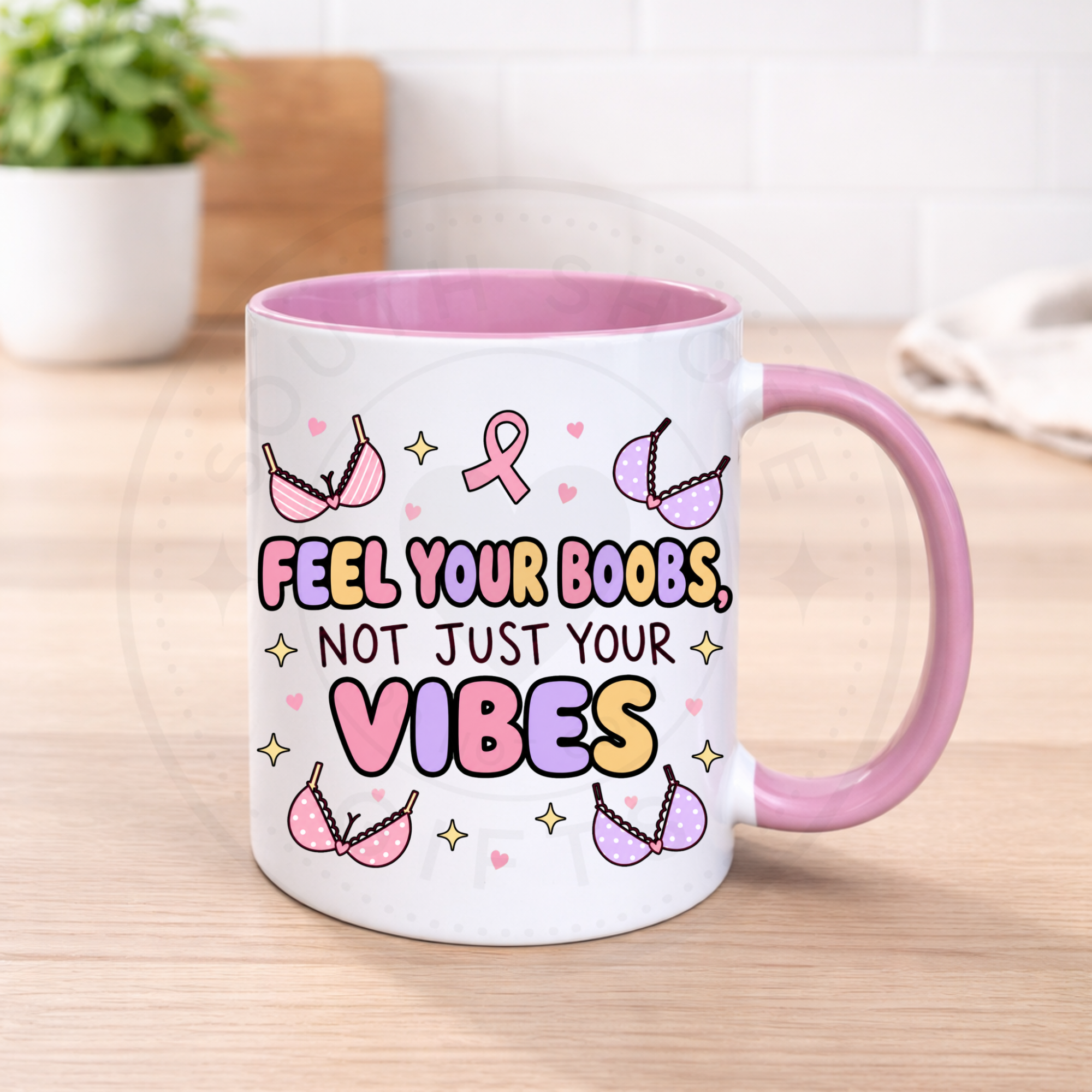 Breast Cancer Awareness Humour Mugs - Various Designs