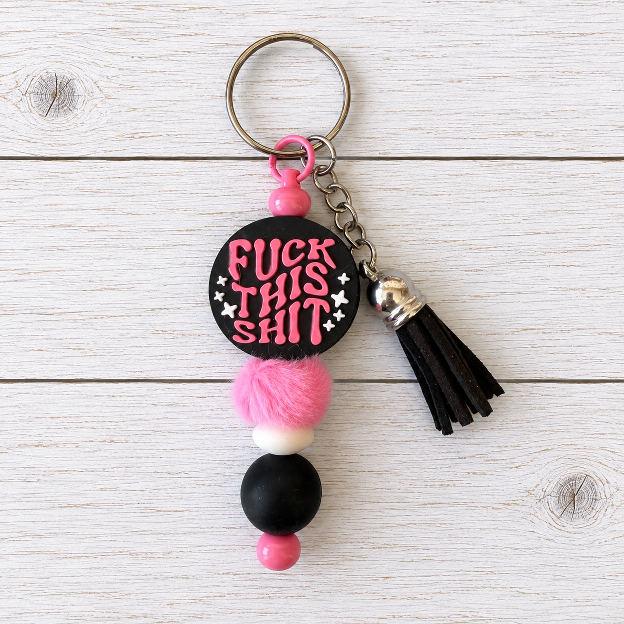 F*ck This Sh*t Beaded Novelty Keyring