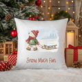 🐻❄️ Snow Much Fun Christmas Cushion