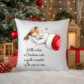 Christmas Robin Memorial Cushion – A Little Robin, A Christmas Wish | 40cm x 40cm