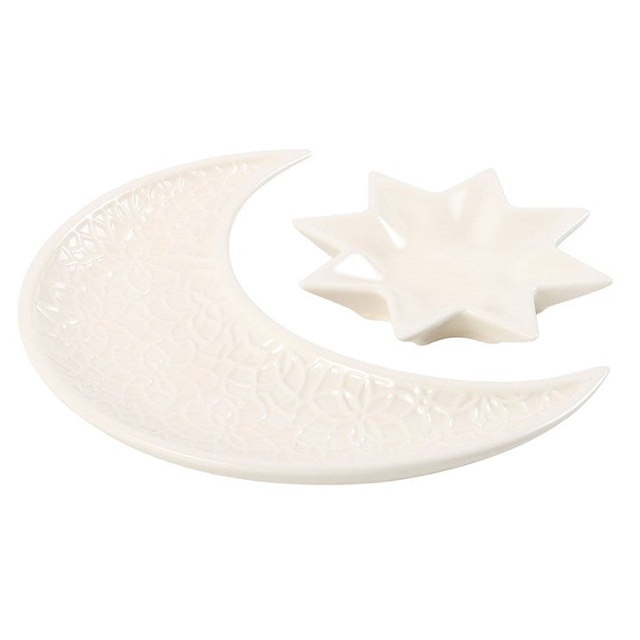 Crescent Moon and Star Trinket Dishes