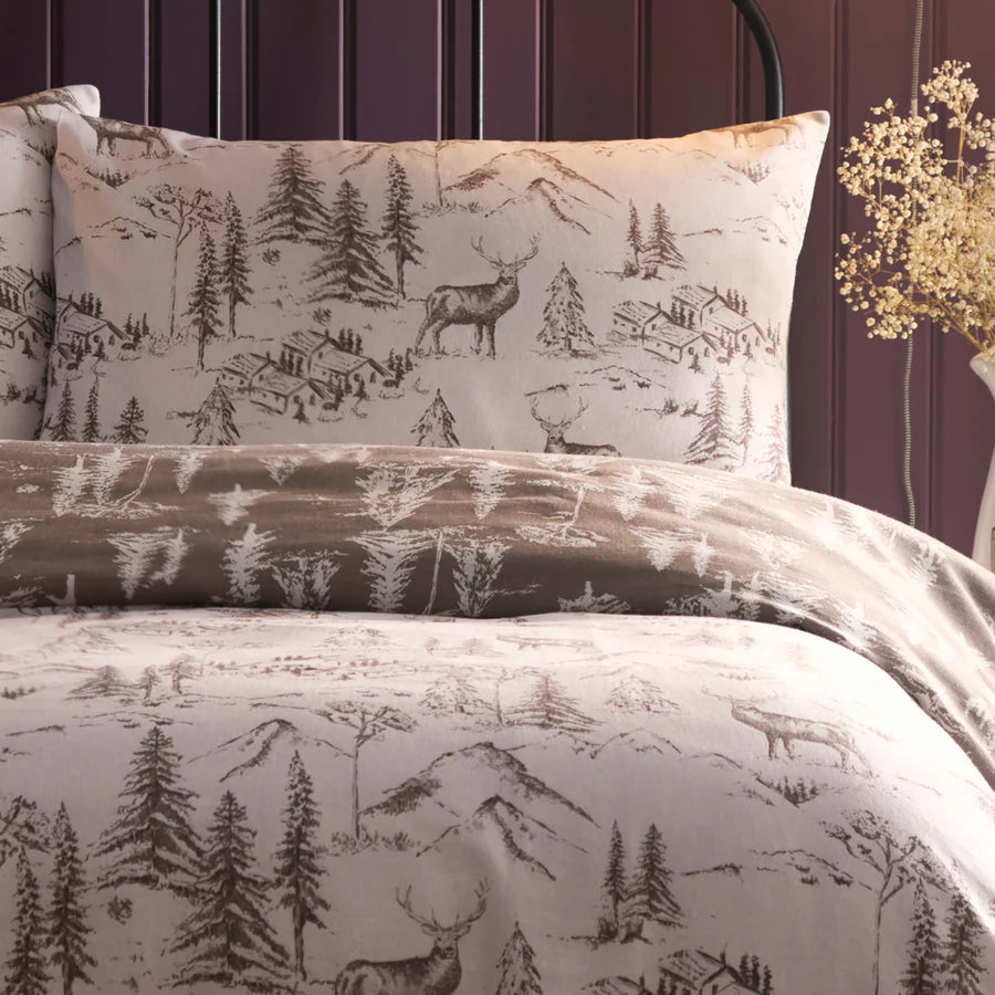 Duvet Cover Set Alpine Stag in Natural