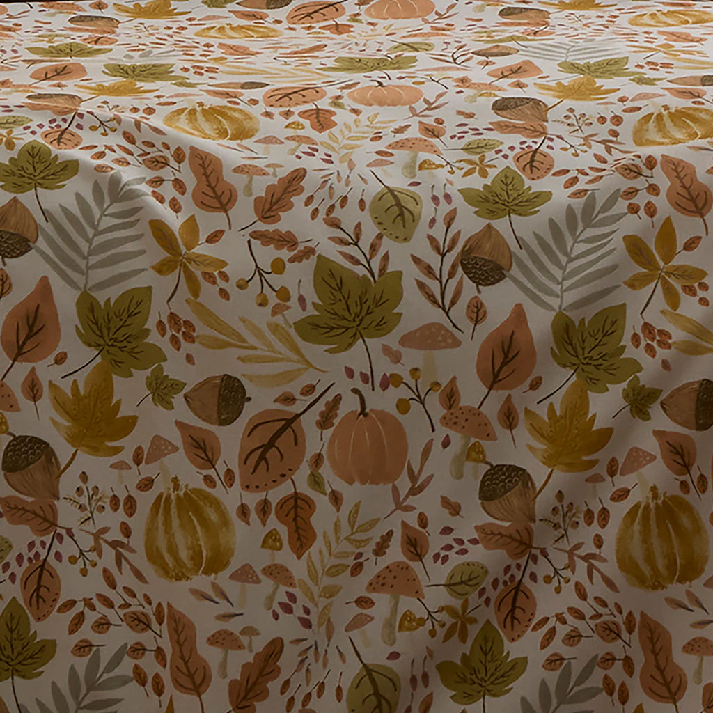 Duvet Cover Set Autumn Foliage Design in Natural