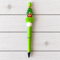 Christmas Tree Gonk Novelty Beaded Pen
