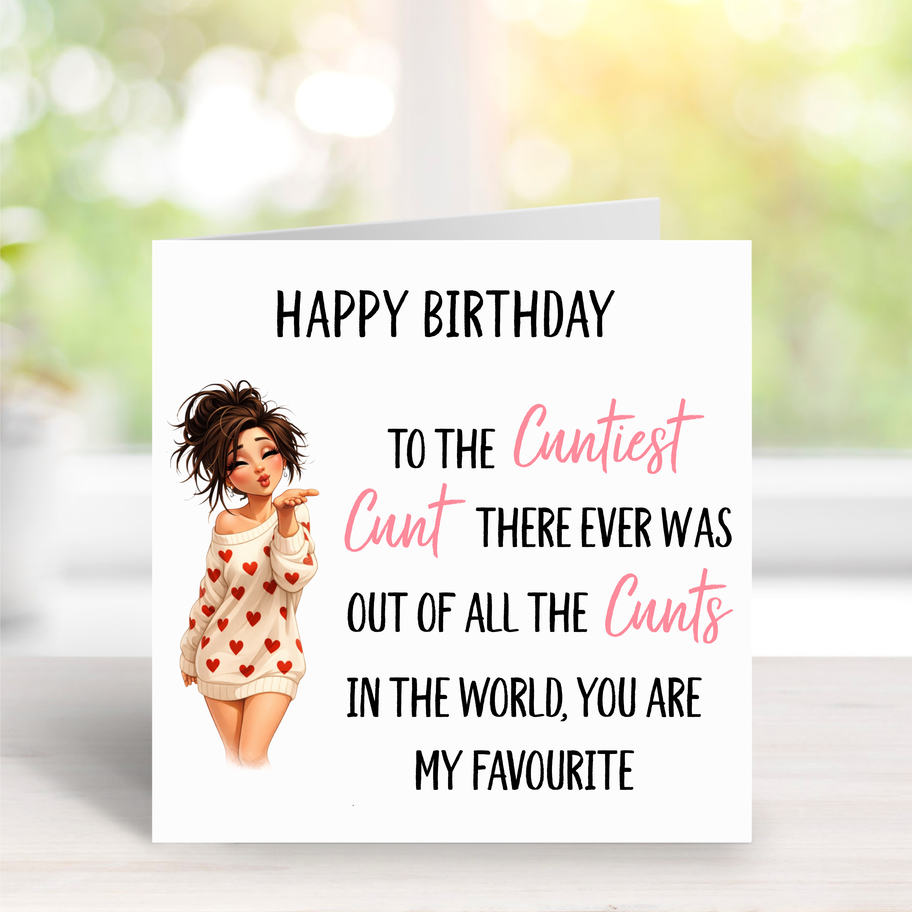 Friend Birthday Card - Rude Humour - FREE POSTAGE