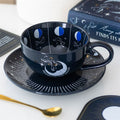 Blue Moon Phase Teacup and Saucer