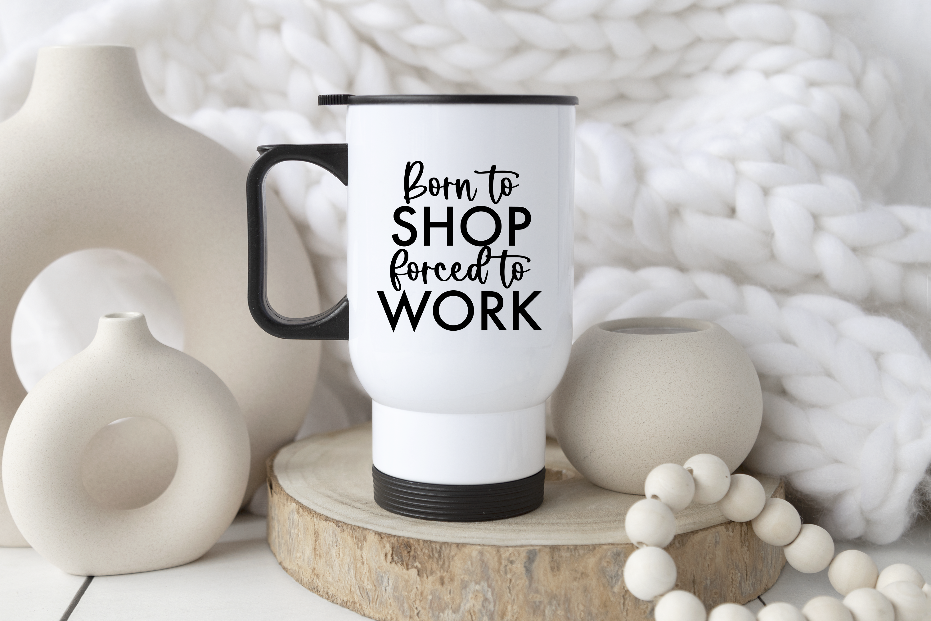 Born To Shop Mug or Travel Mug