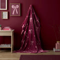Bows Throw in Berry 120 x 150cm
