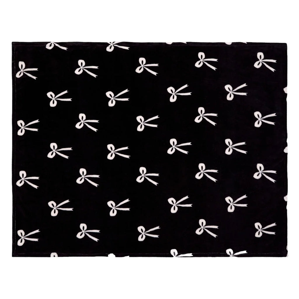 Bows Throw in Monochrome 120 x 150cm