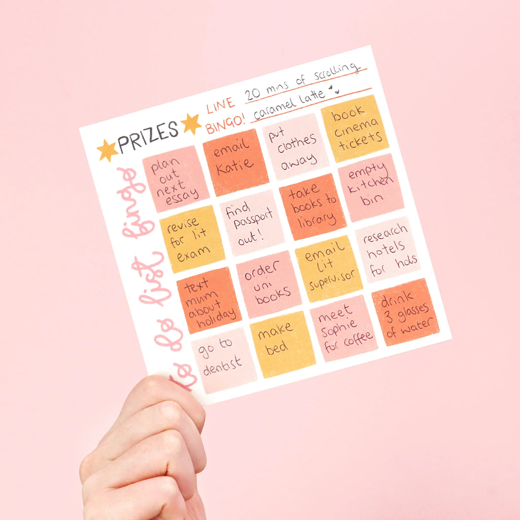 To Do List Bingo - Square Notepad