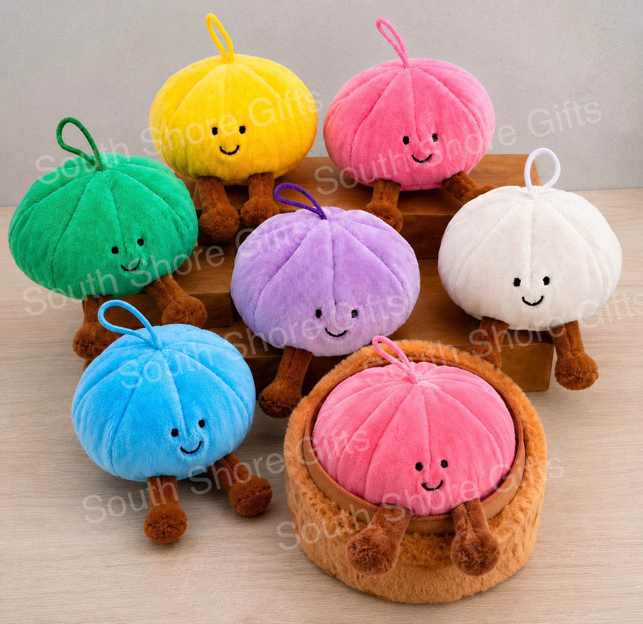 Plushie Dumpling and Basket - 6 Colours