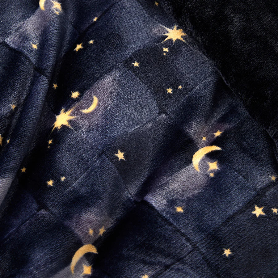Cosmic Star Duvet Cover Set in Navy