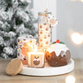 Christmas Pudding Scented Advent Tube Candle
