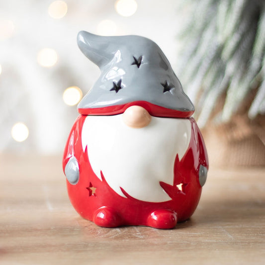 SALE - Red and Grey Gonk Oil Burner
